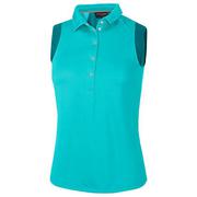 Galvin Green Milla Ventil8 Sleeveless Golf Polo Shirt - Jade/Peacock